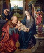 欧洲12-19世纪油画四_CLEVE, Joos van - The Adoration of the Kings